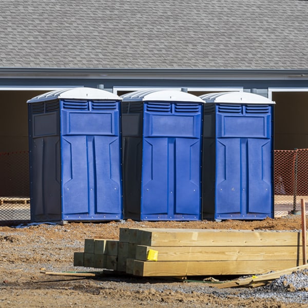 are there any restrictions on where i can place the porta potties during my rental period in Flemington West Virginia